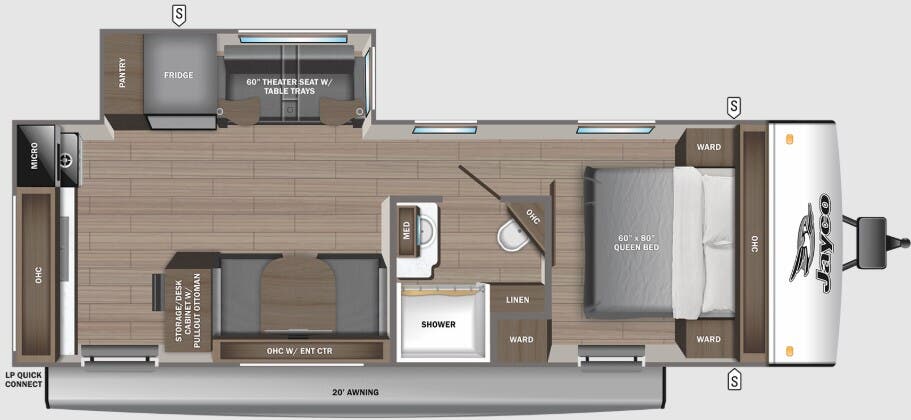 View 2024 Jayco Jay Feather 23RK complete specs and manufacturer brochures