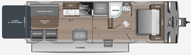 View 2024 Jayco Jay Flight 255THW complete specs and manufacturer brochures
