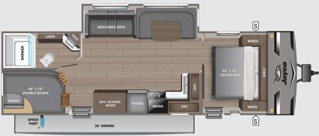 View 2024 Jayco Jay Flight 286BHSW complete specs and manufacturer brochures
