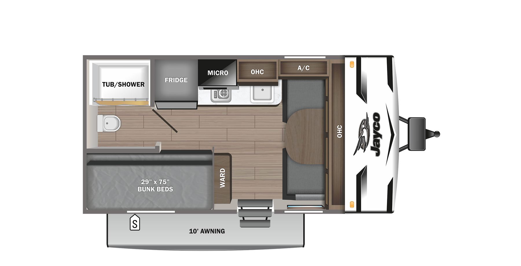 View 2024 Jayco Jay Flight SLX 154BHW complete specs and manufacturer brochures