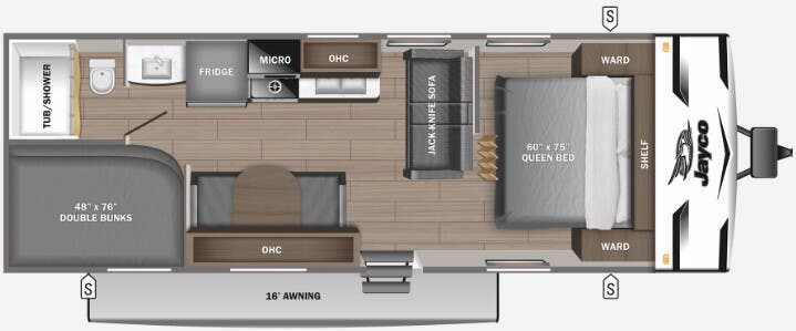 View 2024 Jayco Jay Flight SLX 260BHW complete specs and manufacturer brochures