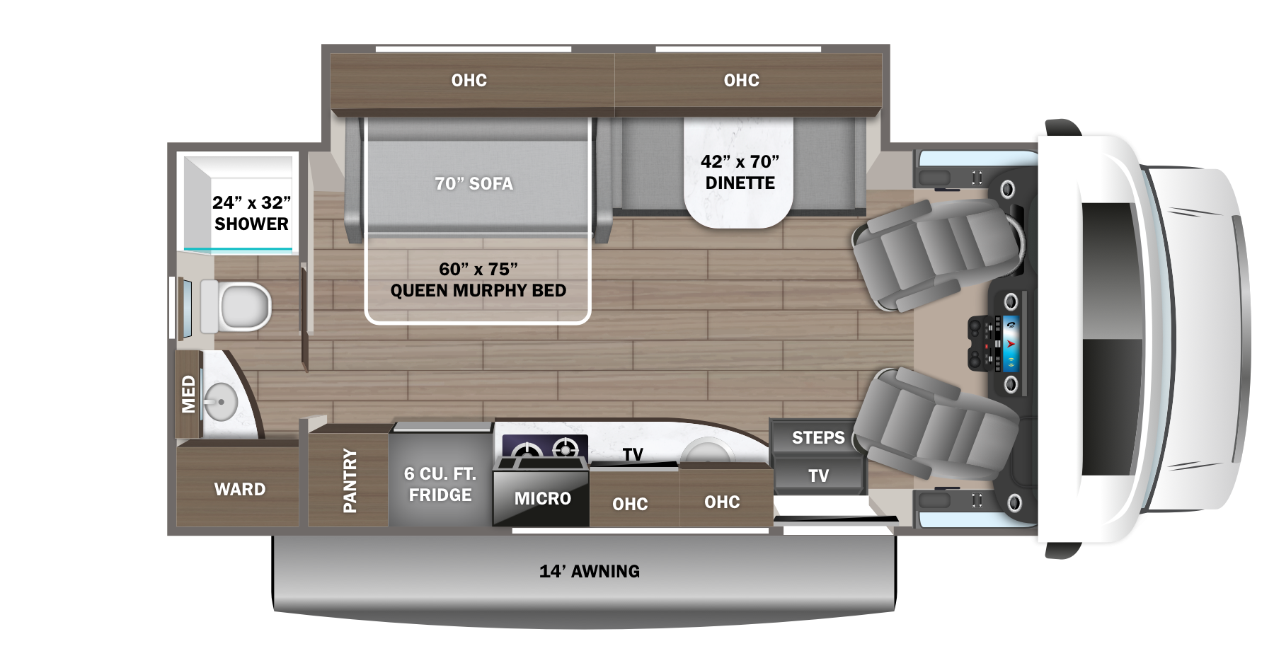 View 2024 Jayco Melbourne Prestige 24RP complete specs and manufacturer brochures