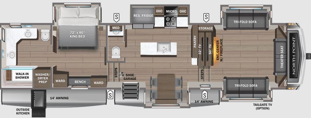 View 2024 Jayco North Point 382FLRB complete specs and manufacturer brochures