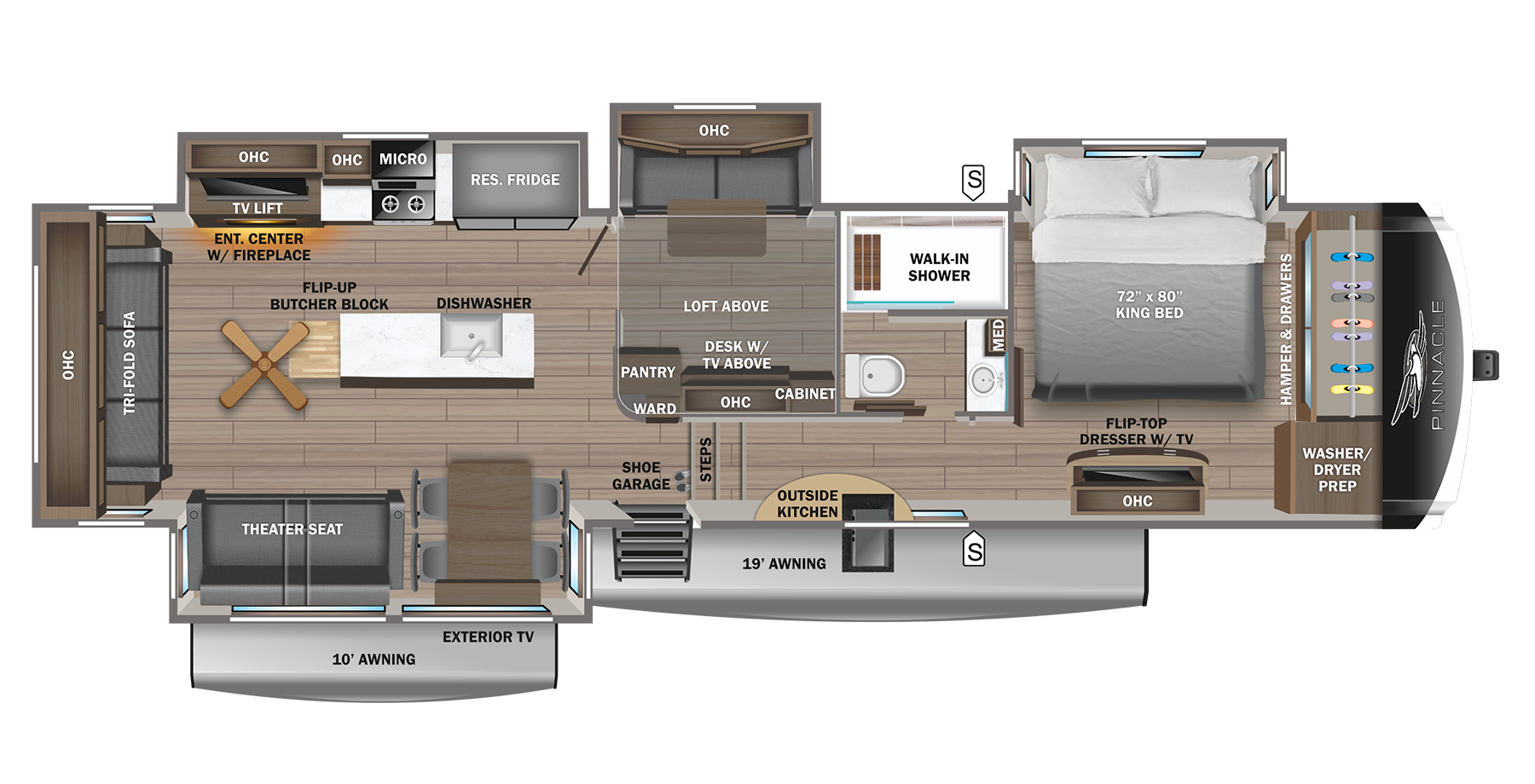 View 2024 Jayco Pinnacle 37MDQS complete specs and manufacturer brochures
