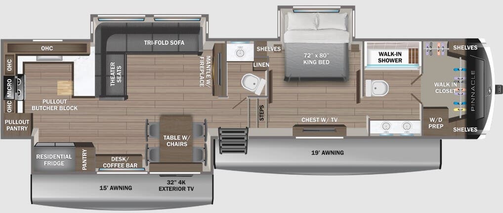 View 2024 Jayco Pinnacle 38FBRK complete specs and manufacturer brochures