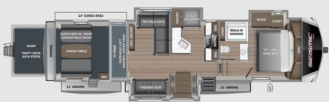 View 2024 Jayco Seismic 395 complete specs and manufacturer brochures