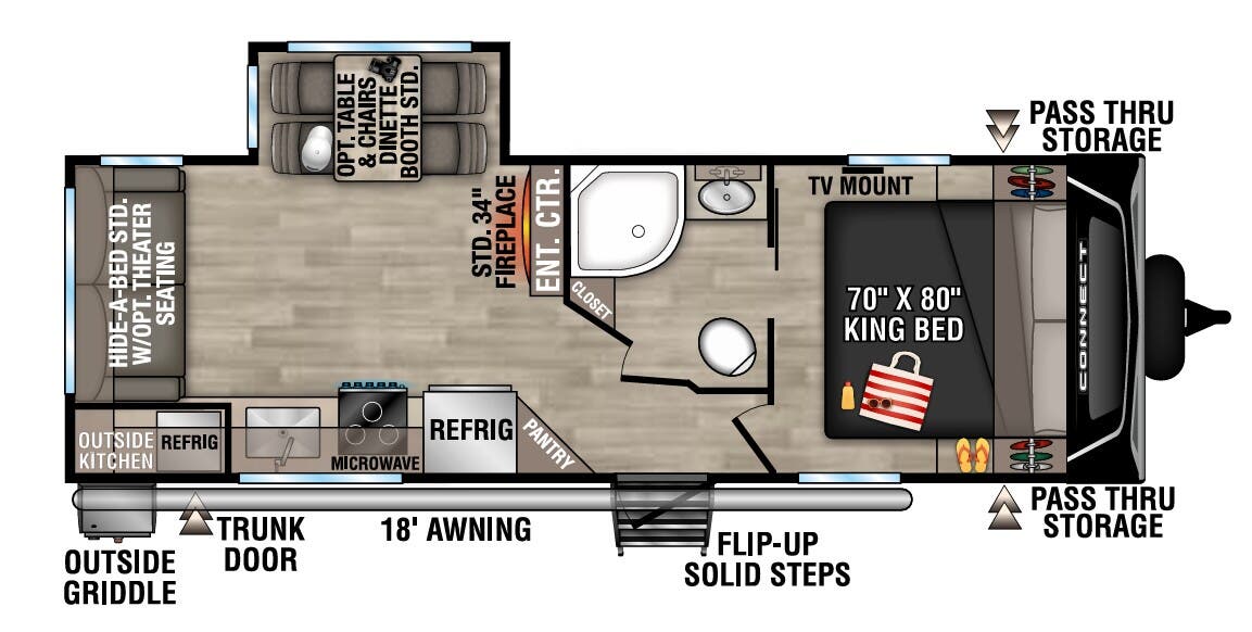View 2024 K-Z Connect C241RLK complete specs and manufacturer brochures
