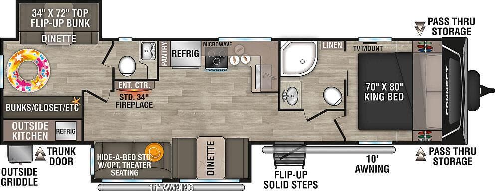 View 2024 K-Z Connect C322BHK complete specs and manufacturer brochures