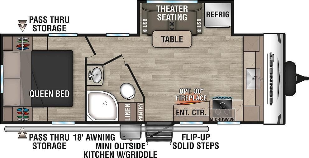 View 2024 K-Z Connect SE C221FKKSE complete specs and manufacturer brochures