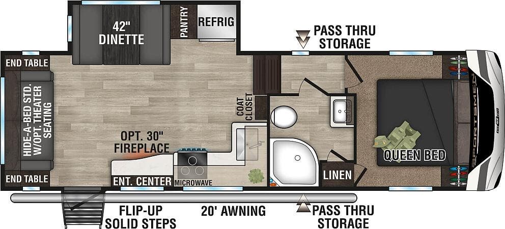 View 2024 K-Z Sportsmen 251RL complete specs and manufacturer brochures