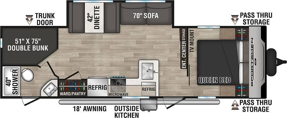 View 2024 K-Z Sportsmen SE 261BHKSE complete specs and manufacturer brochures