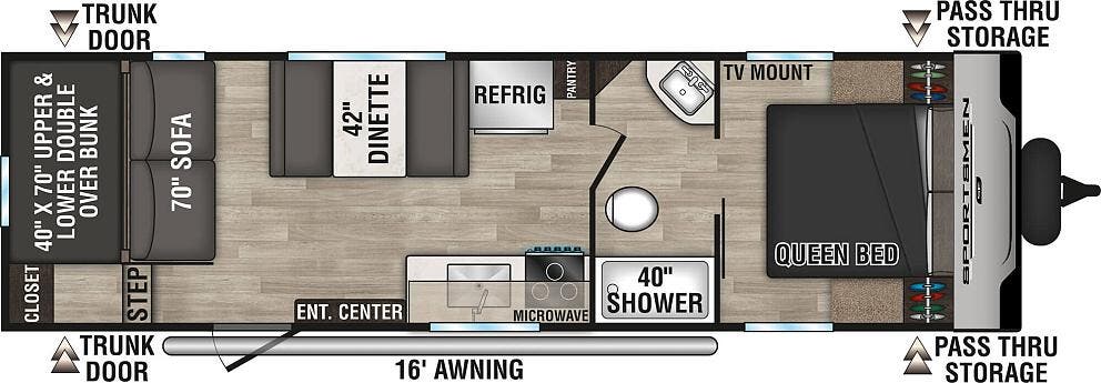 View 2024 K-Z Sportsmen SE 270BHSE complete specs and manufacturer brochures