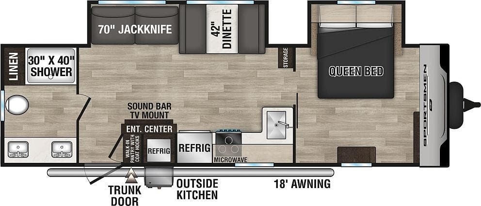 View 2024 K-Z Sportsmen SE 292RBKSE complete specs and manufacturer brochures