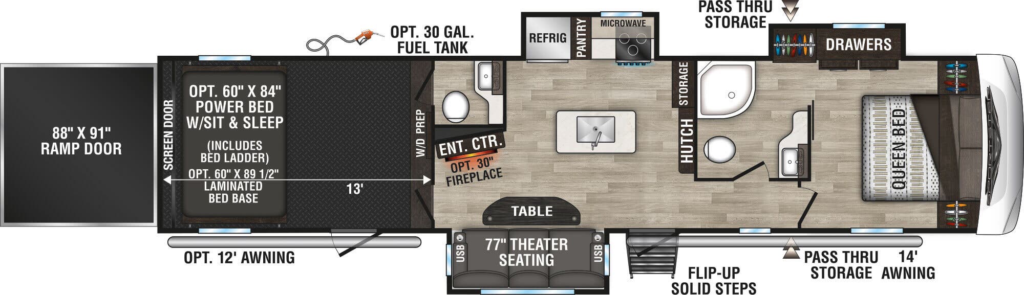 View 2024 K-Z Sportster 353TH13 complete specs and manufacturer brochures
