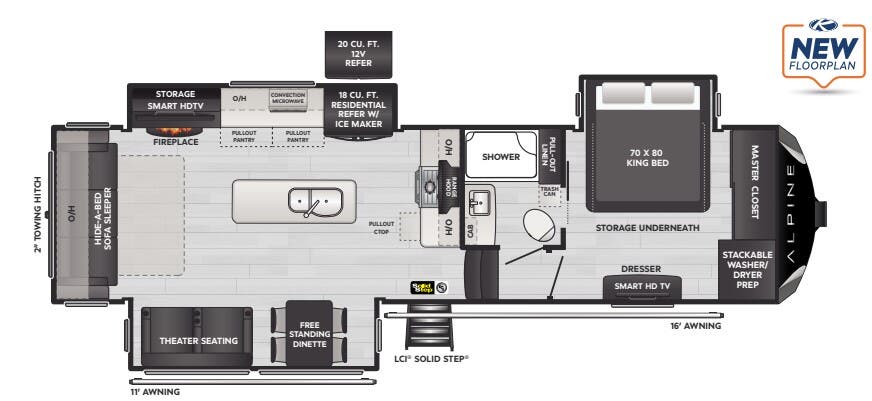 View 2024 Keystone Alpine 3011CK complete specs and manufacturer brochures