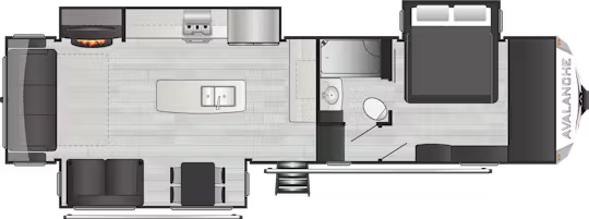 View 2024 Keystone Alpine Avalanche Edition 322RL complete specs and manufacturer brochures