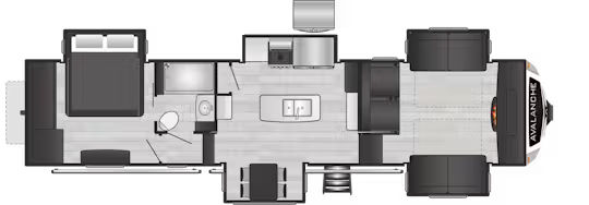 View 2024 Keystone Alpine Avalanche Edition 360FL complete specs and manufacturer brochures