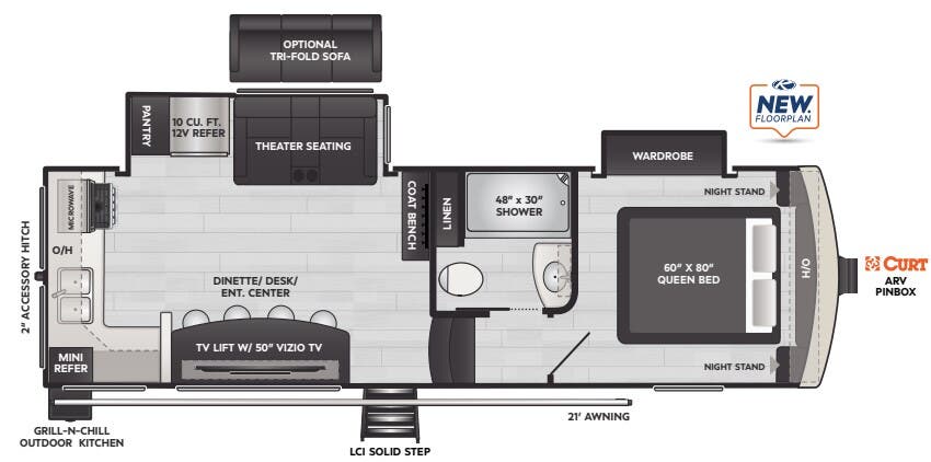 View 2024 Keystone Arcadia Super Lite 246SLRK complete specs and manufacturer brochures