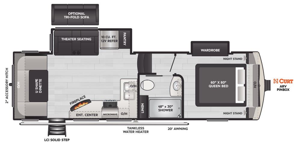 View 2024 Keystone Arcadia Super Lite 253SLRD complete specs and manufacturer brochures