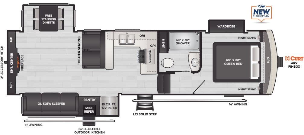 View 2024 Keystone Arcadia Super Lite 294SLRD complete specs and manufacturer brochures
