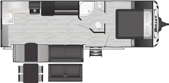 View 2024 Keystone Bullet Premium 258RKS complete specs and manufacturer brochures