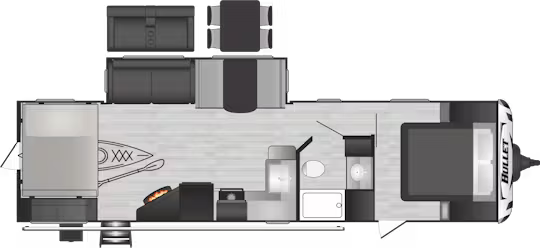 View 2024 Keystone Bullet Premium 312BHS complete specs and manufacturer brochures