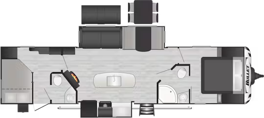 View 2024 Keystone Bullet Premium 330BHS complete specs and manufacturer brochures