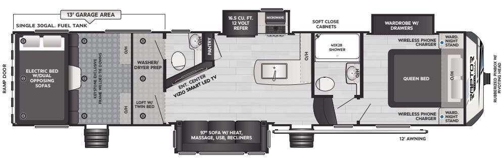View 2024 Keystone Carbon 358 complete specs and manufacturer brochures