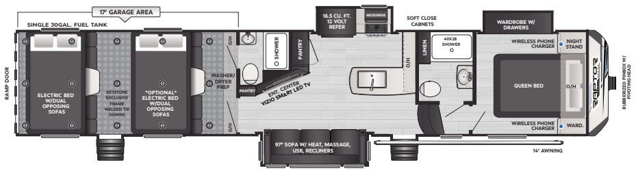 View 2024 Keystone Carbon 398 complete specs and manufacturer brochures
