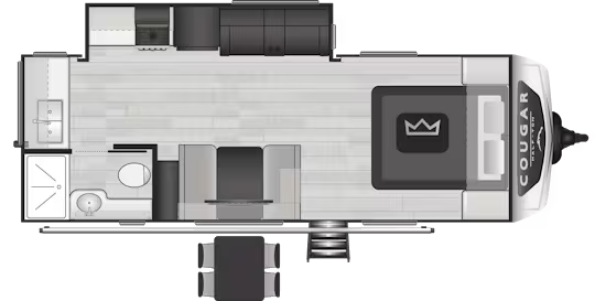 View 2024 Keystone Cougar Half-Ton 22MLS complete specs and manufacturer brochures