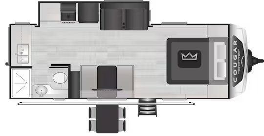 View 2024 Keystone Cougar Half-Ton 22MLSWE complete specs and manufacturer brochures