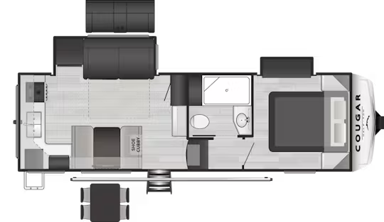 View 2024 Keystone Cougar Half-Ton 23MLE complete specs and manufacturer brochures