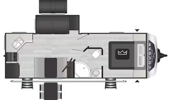 View 2024 Keystone Cougar Half-Ton 24SABWE complete specs and manufacturer brochures