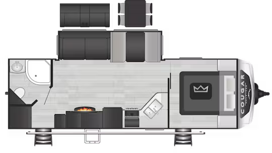 View 2024 Keystone Cougar Half-Ton 26RBS complete specs and manufacturer brochures