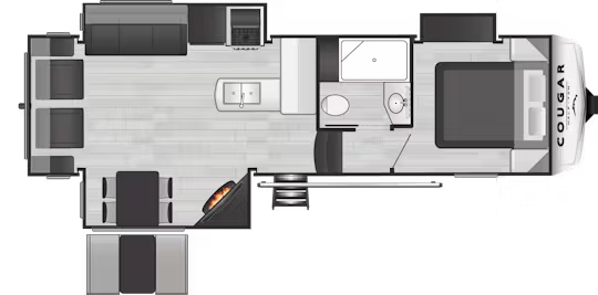 View 2024 Keystone Cougar Half-Ton 27SGS complete specs and manufacturer brochures