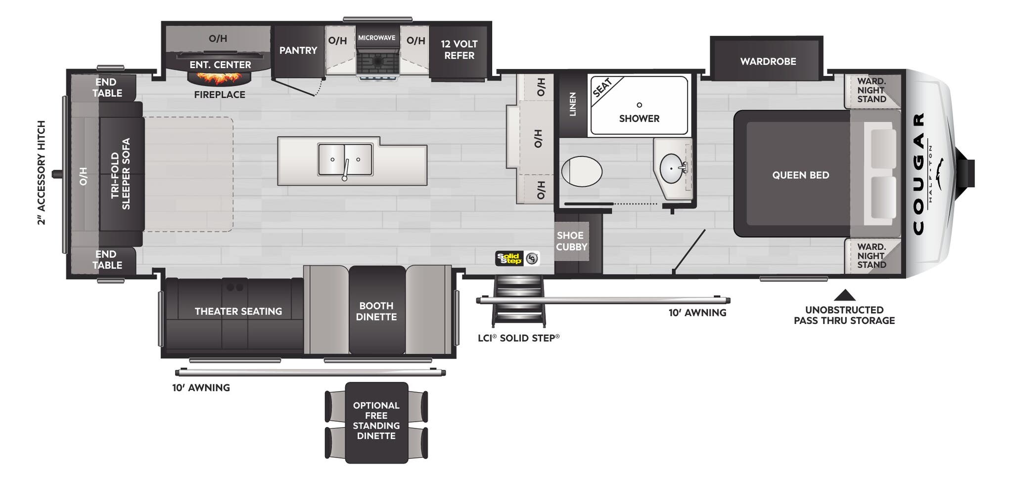 View 2024 Keystone Cougar Half-Ton 29RLI complete specs and manufacturer brochures