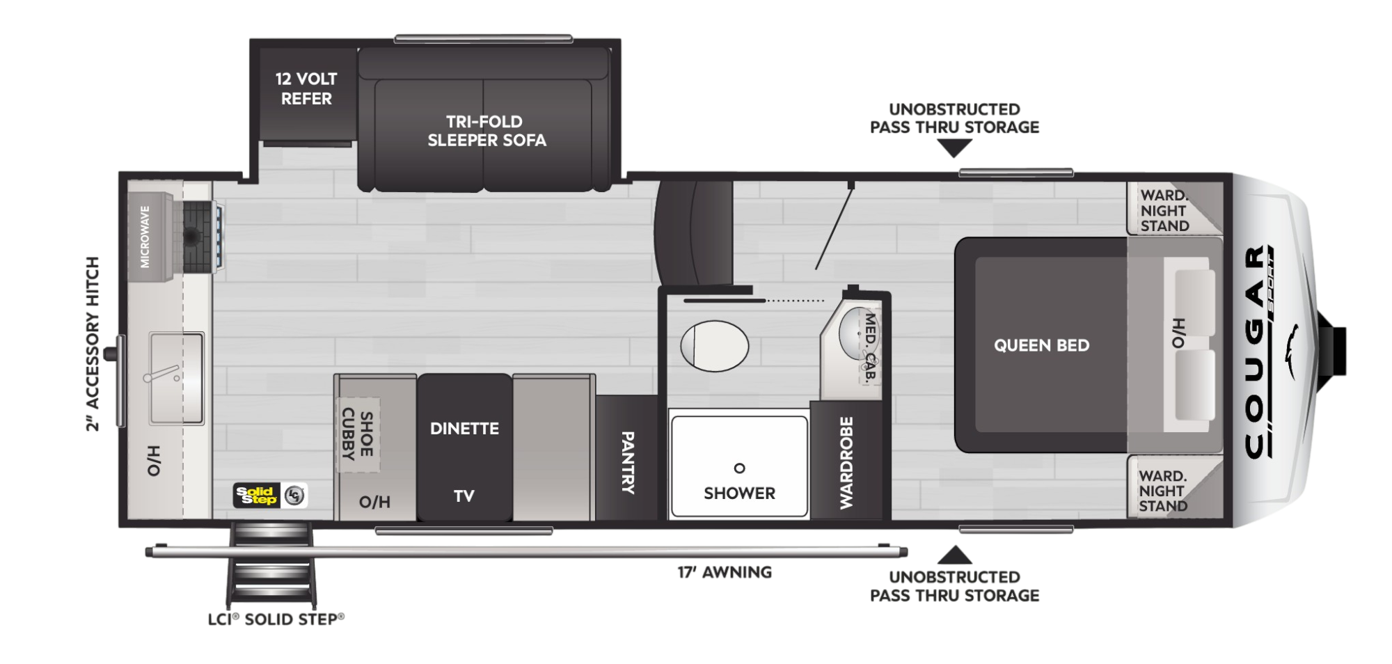 View 2024 Keystone Cougar Sport 2100RK complete specs and manufacturer brochures