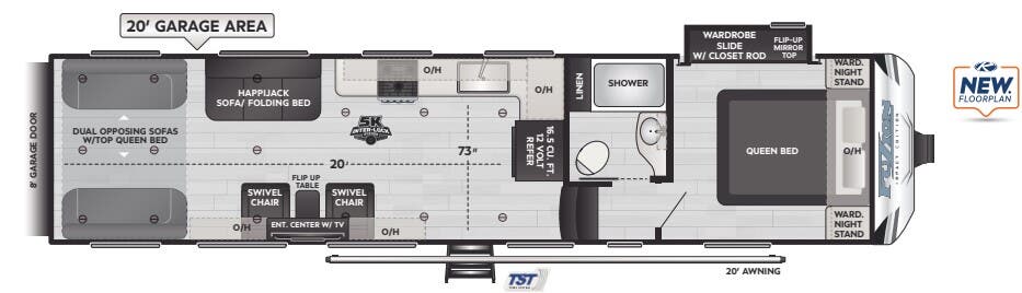 View 2024 Keystone Fuzion Impact 3120 complete specs and manufacturer brochures