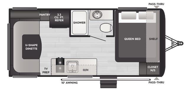 View 2024 Keystone Hideout Mini 177RD complete specs and manufacturer brochures