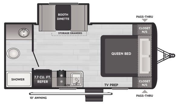 View 2024 Keystone Hideout Mini 179RB complete specs and manufacturer brochures