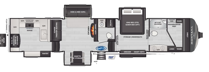 View 2024 Keystone Montana 3901RK complete specs and manufacturer brochures
