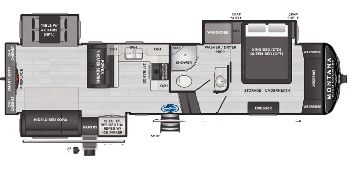 View 2024 Keystone Montana High Country 311RD complete specs and manufacturer brochures