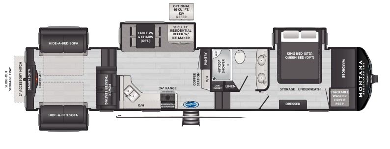 View 2024 Keystone Montana High Country 373RD complete specs and manufacturer brochures