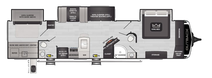 View 2024 Keystone Outback 370BH complete specs and manufacturer brochures