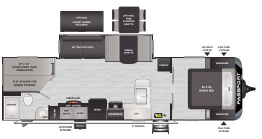 View 2024 Keystone Passport 2900BHWE complete specs and manufacturer brochures