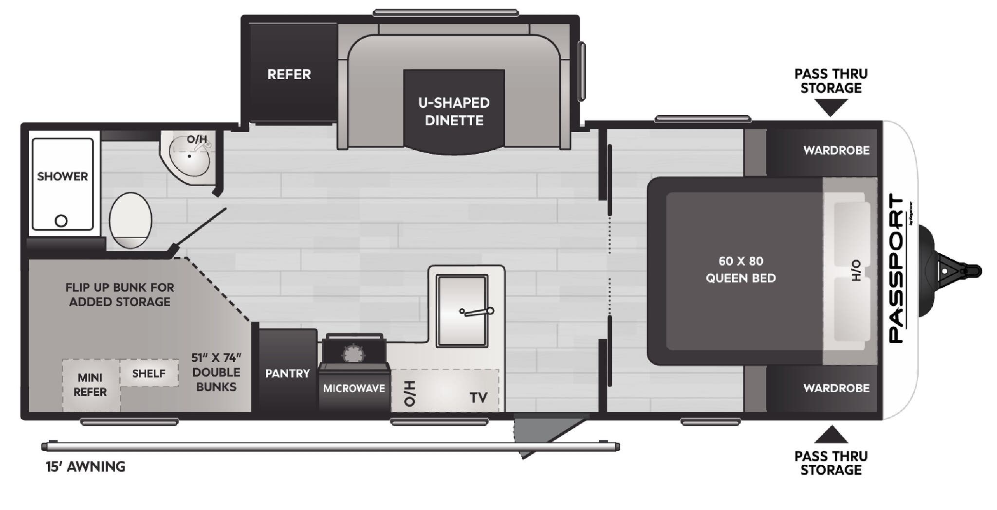 View 2024 Keystone Passport SL Series 229BHWE complete specs and manufacturer brochures