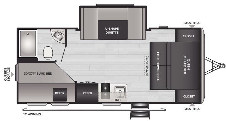 View 2024 Keystone Springdale Mini 1810BH complete specs and manufacturer brochures