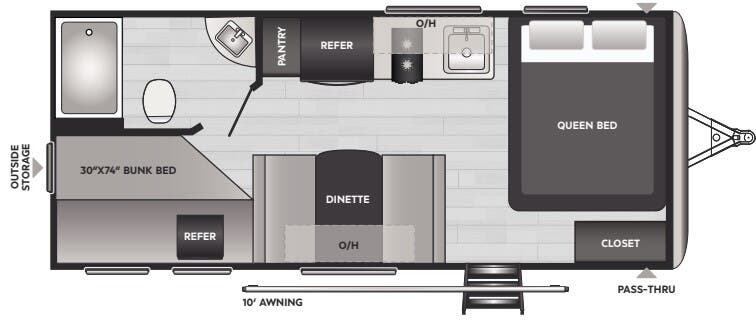 View 2024 Keystone Springdale Mini 2010BH complete specs and manufacturer brochures