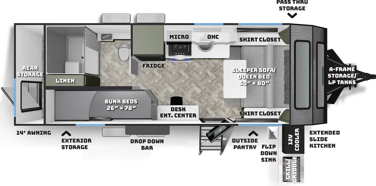View 2024 Palomino Pause 21.4 complete specs and manufacturer brochures