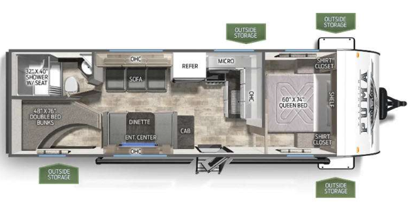 View 2024 Palomino Puma 23BHQ complete specs and manufacturer brochures
